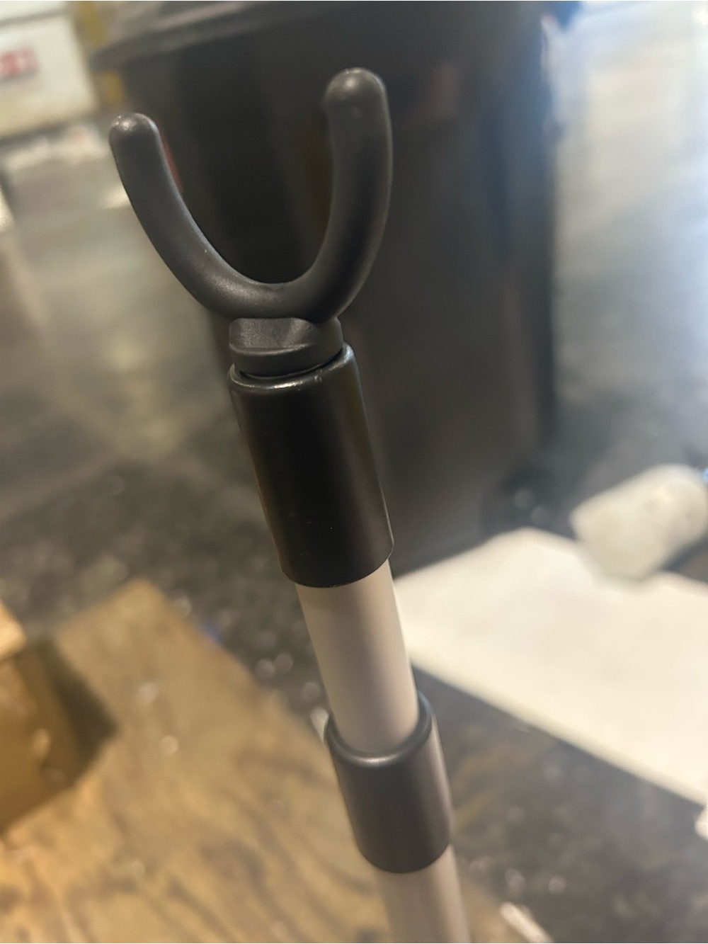 Her Wig Closet Black and Silver Wig Stand Holder